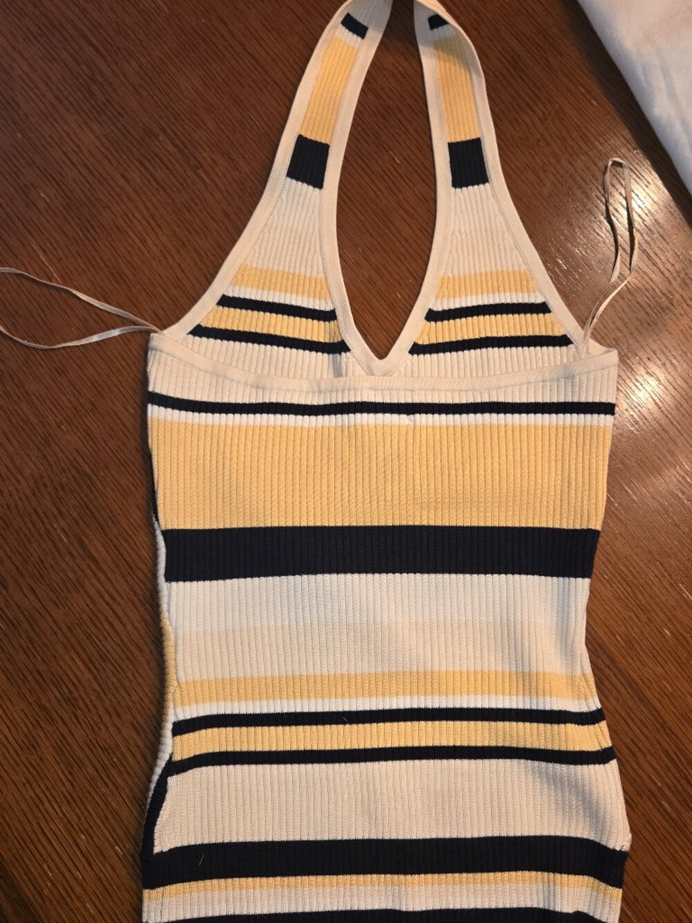INC- Women's Striped Halter Knit Top- Size Small